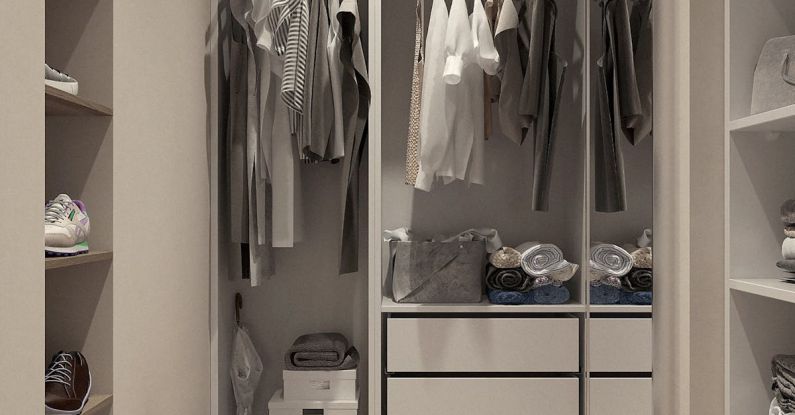 Closet - Assorted Clothes Hanged Inside Cabinet