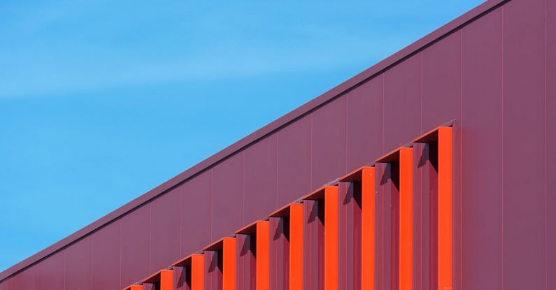 Storage Solutions - A close up of a red building with blue sky