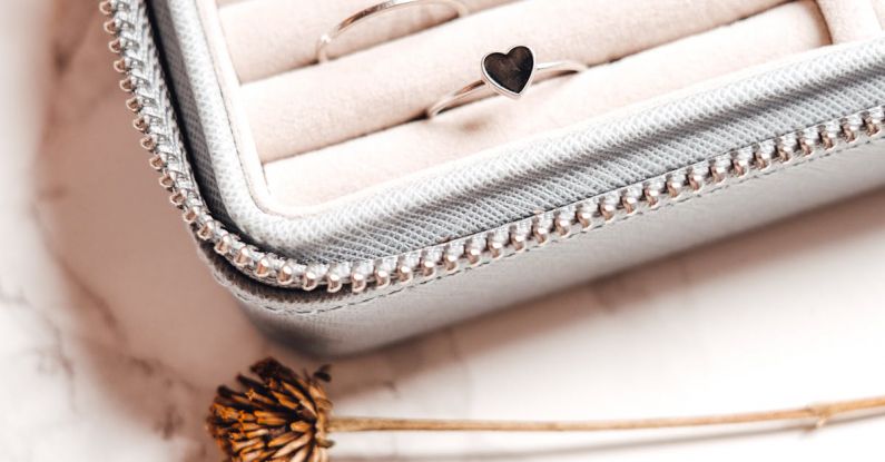 Jewelry Organizer - Silver Rings on Jewelry Organizer