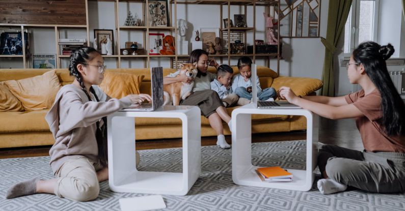 Home Insulation - Family Bonding Time in the Living Room